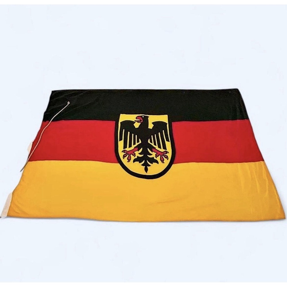 Vintage German Germany Unofficial Eagle 3ft x 5ft Flag Banner HUGE FLAG GROMMETS